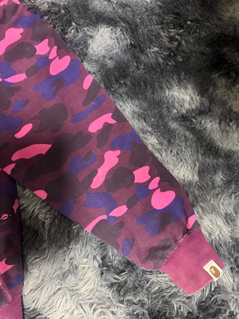 A Bathing Ape WGM パーカー 紫迷彩