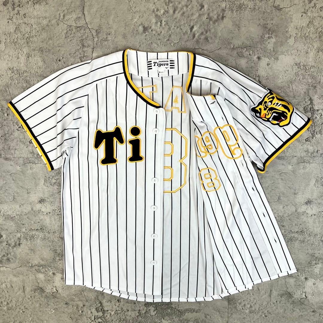 阪神タイガース 佐藤輝明 #8 レプリカユニフォーム ミズノ 古着 刺繍 M