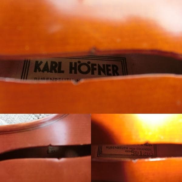 【希少美品】Karl Hofner バイオリン KH174 4/4 ドイツ製