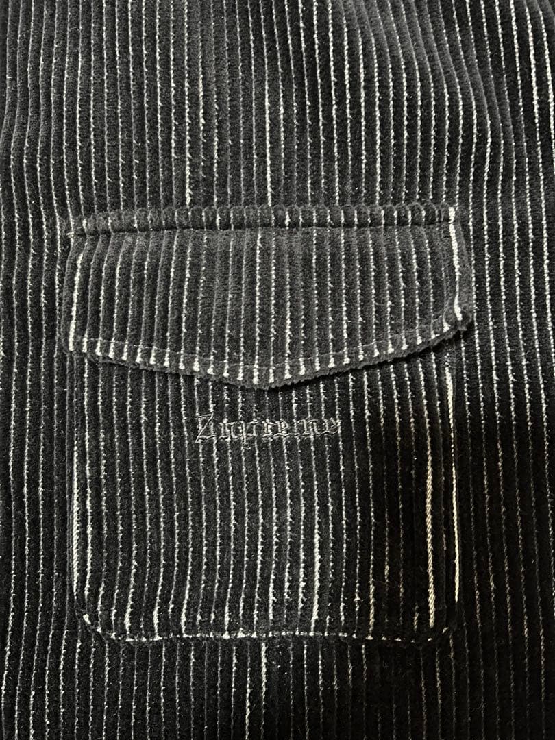 古着　Supreme 2-ton corduroy zip up shirt