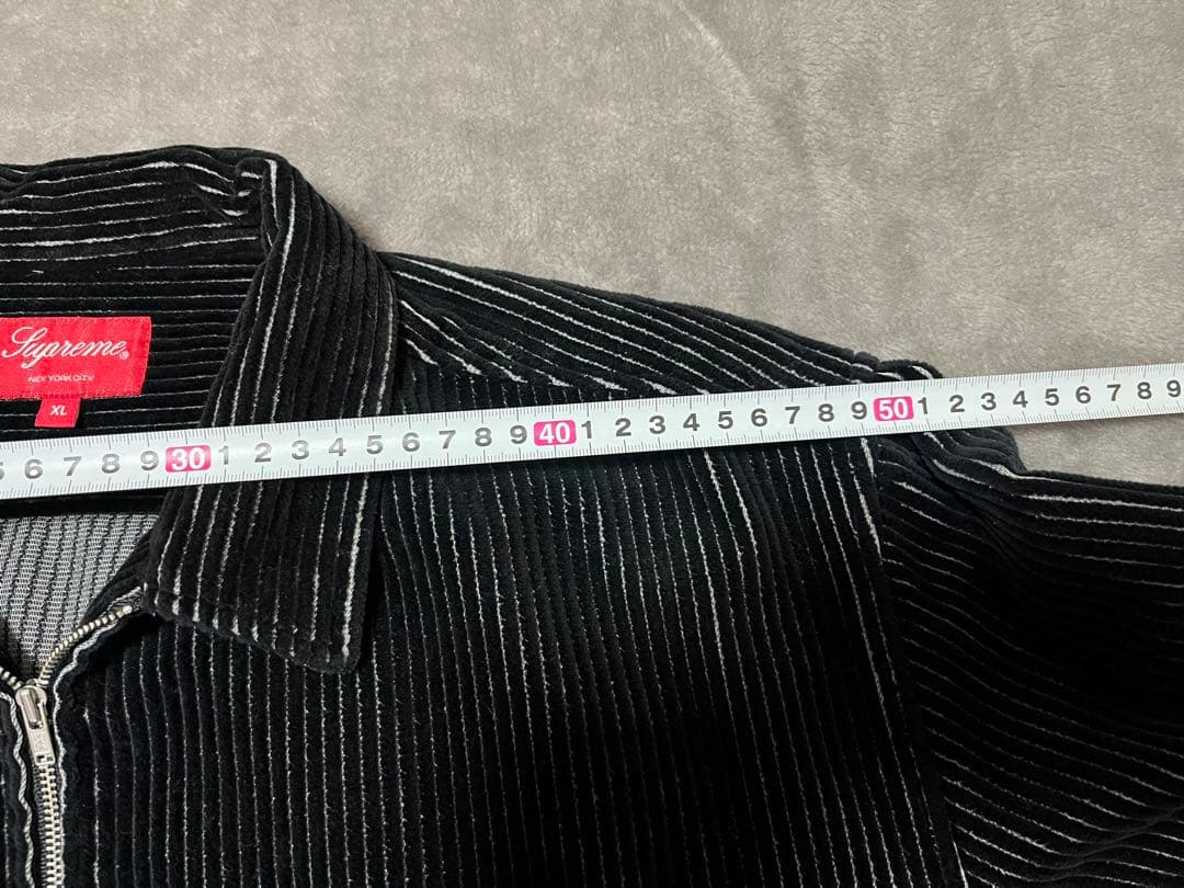 古着　Supreme 2-ton corduroy zip up shirt
