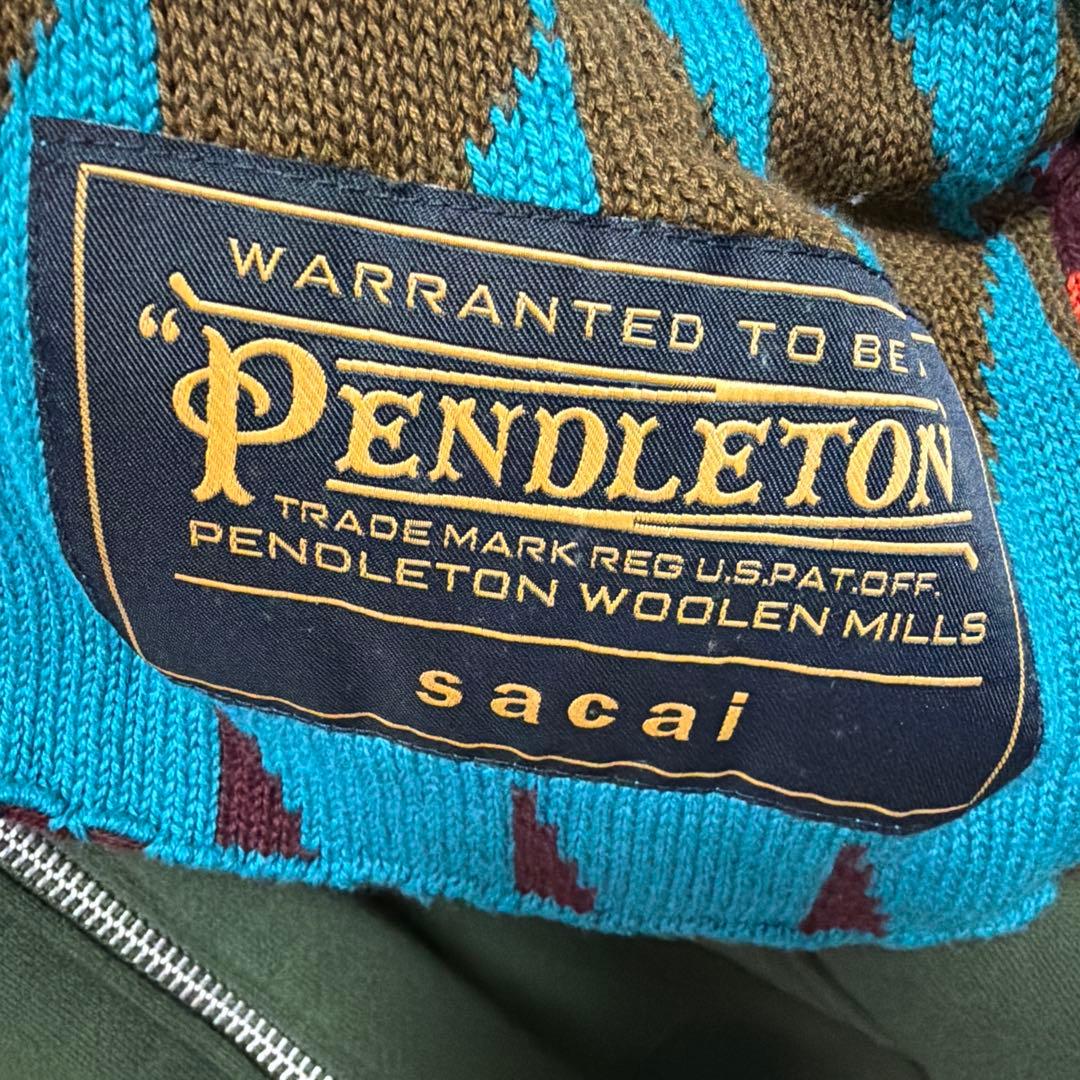 sacai ×PENDLETON レイヤードパーカー サイズ1