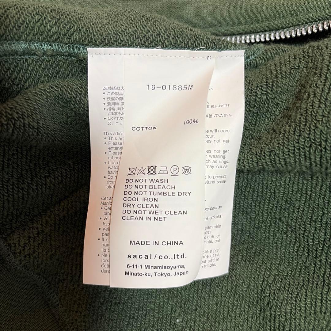 sacai ×PENDLETON レイヤードパーカー サイズ1