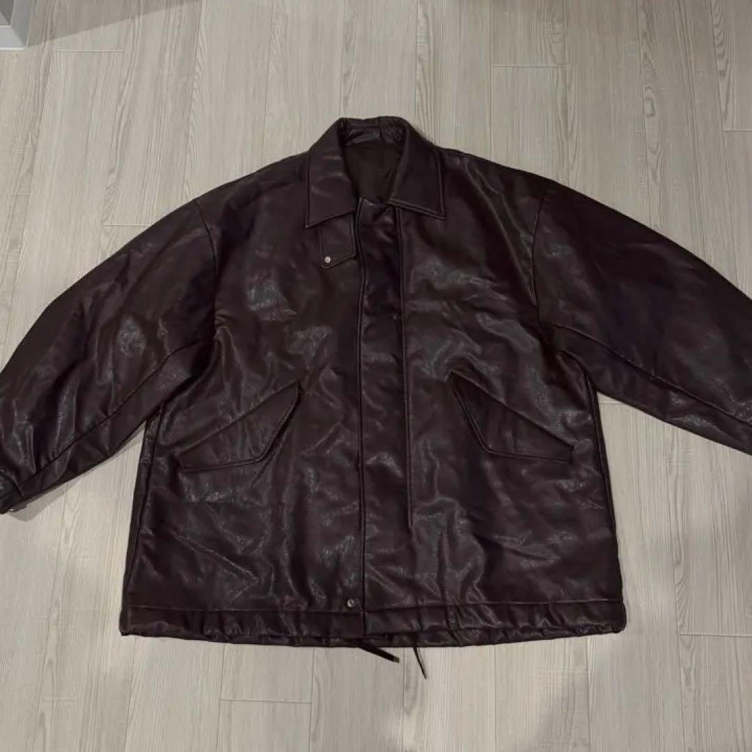 即日発送可Ameri vintage フェイクレザージャケット