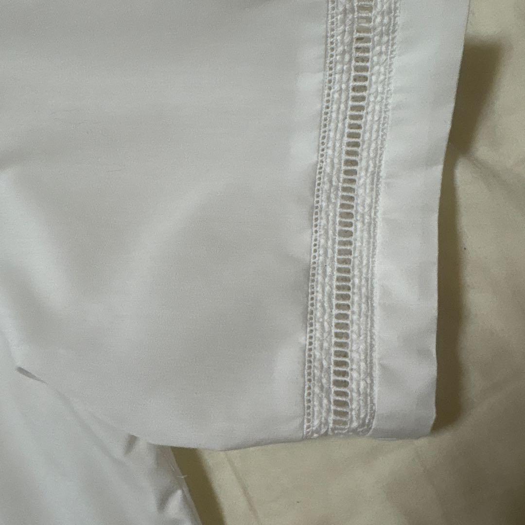 OHGA PURE LACE襟フリルシャツ