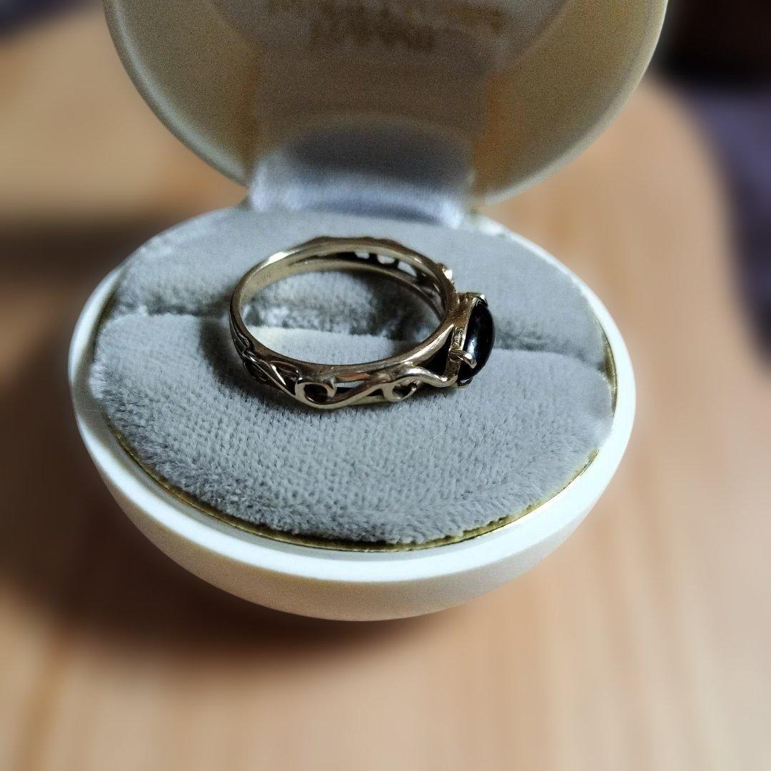 ブラックストーンリング　14K 585