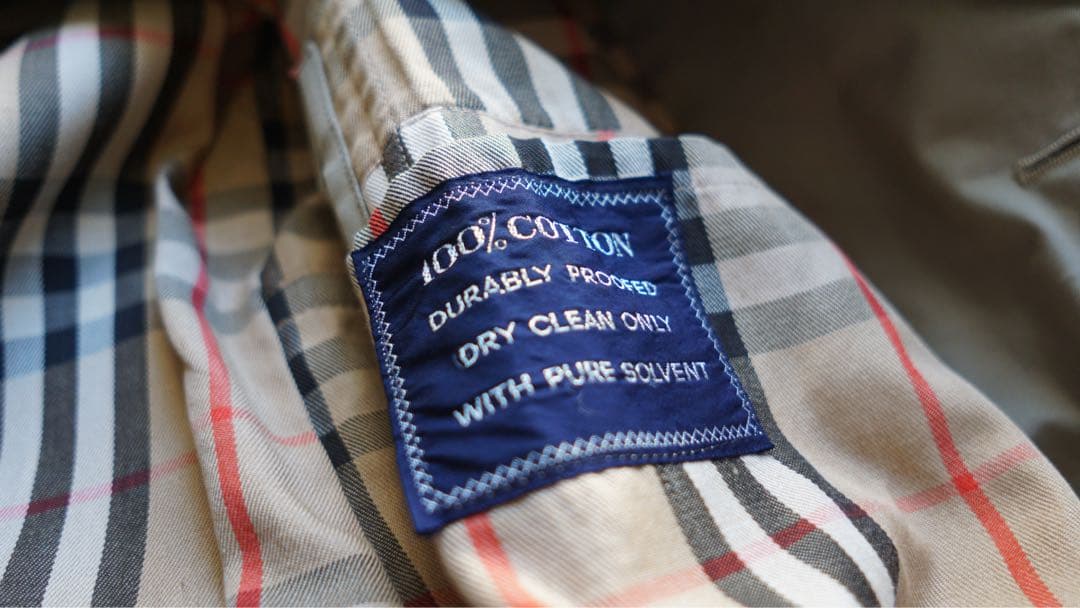 Burberry 一枚袖　英国製　丸善別注　コットン100 ステンカラーコート