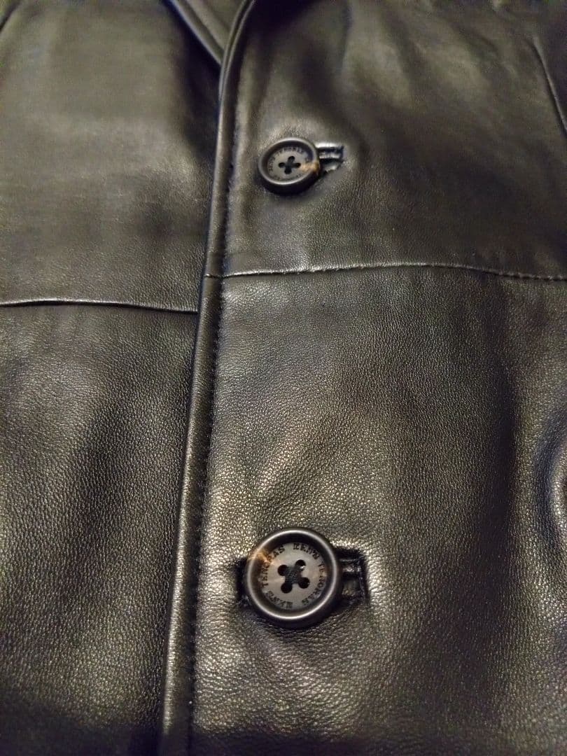 ★極美品 MENS TENORAS ブラックレザージャケット