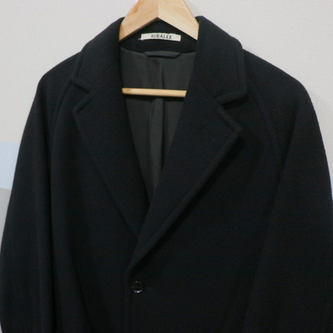 AURALEE 19AW カシミヤウールモッサー チェスターフィールドコート