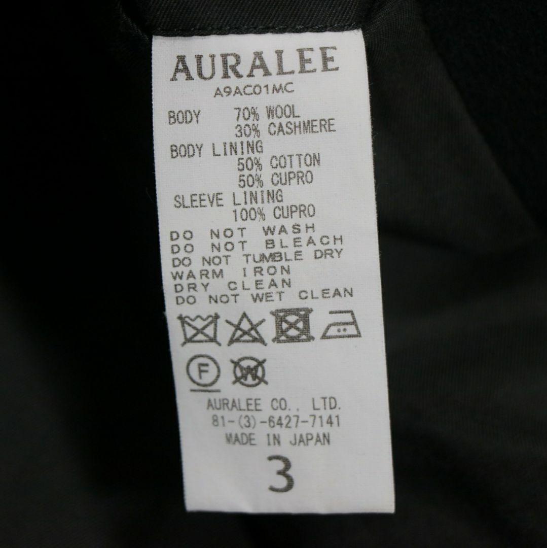 AURALEE 19AW カシミヤウールモッサー チェスターフィールドコート