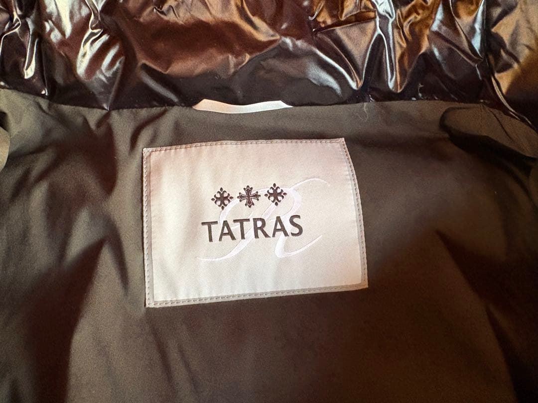 TATRAS ショート丈 ダウンジャケット アーム切替ニット