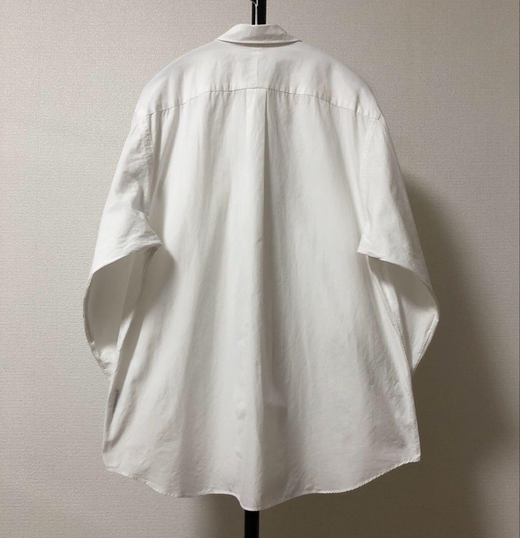 新型✨22aw 美品 サイズ2 コモリ シャツ　白　comoli