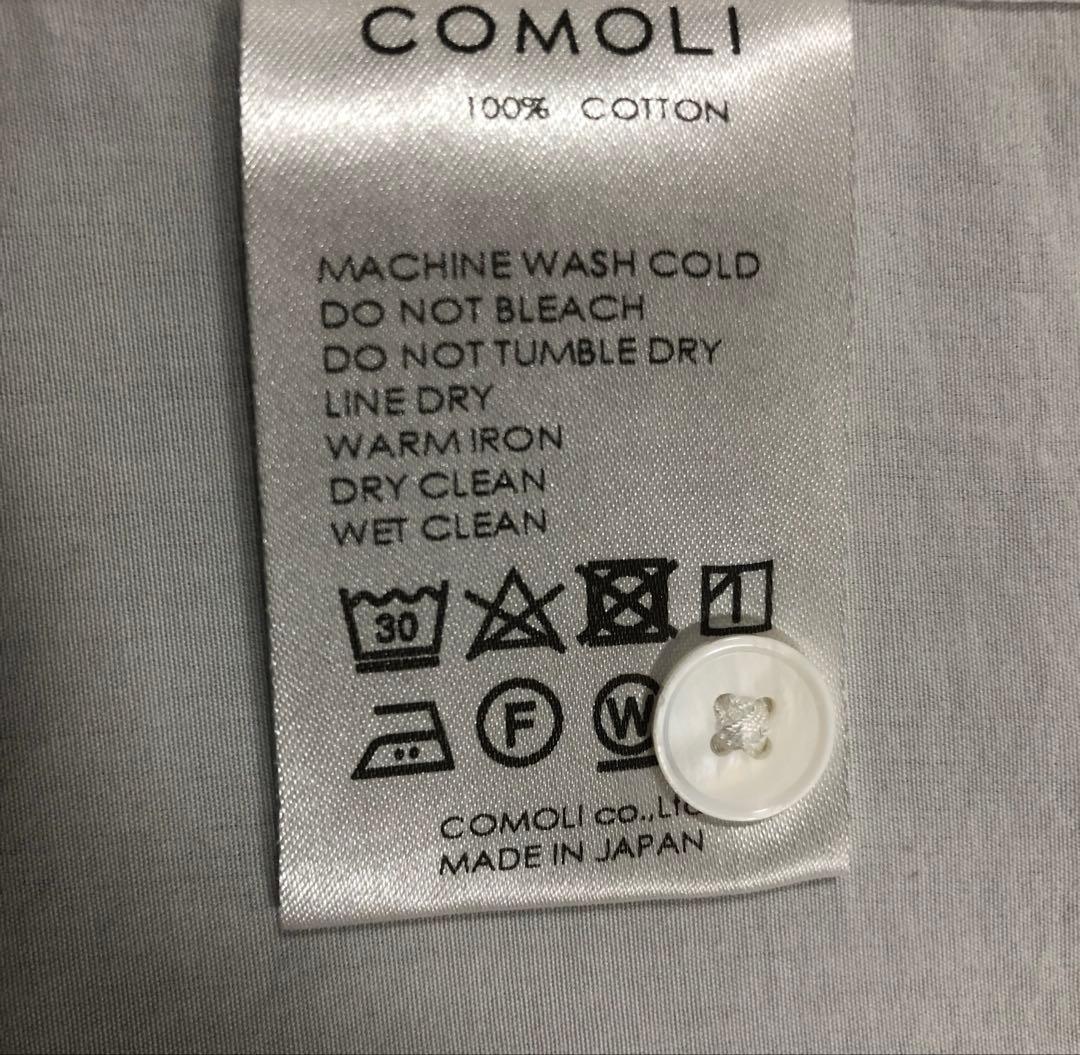 新型✨22aw 美品 サイズ2 コモリ シャツ　白　comoli