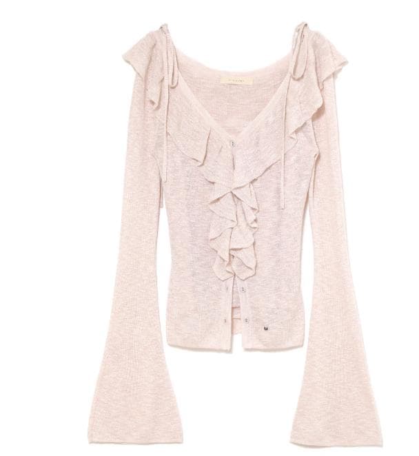 トップス Fiona ruffle tops andmary pink