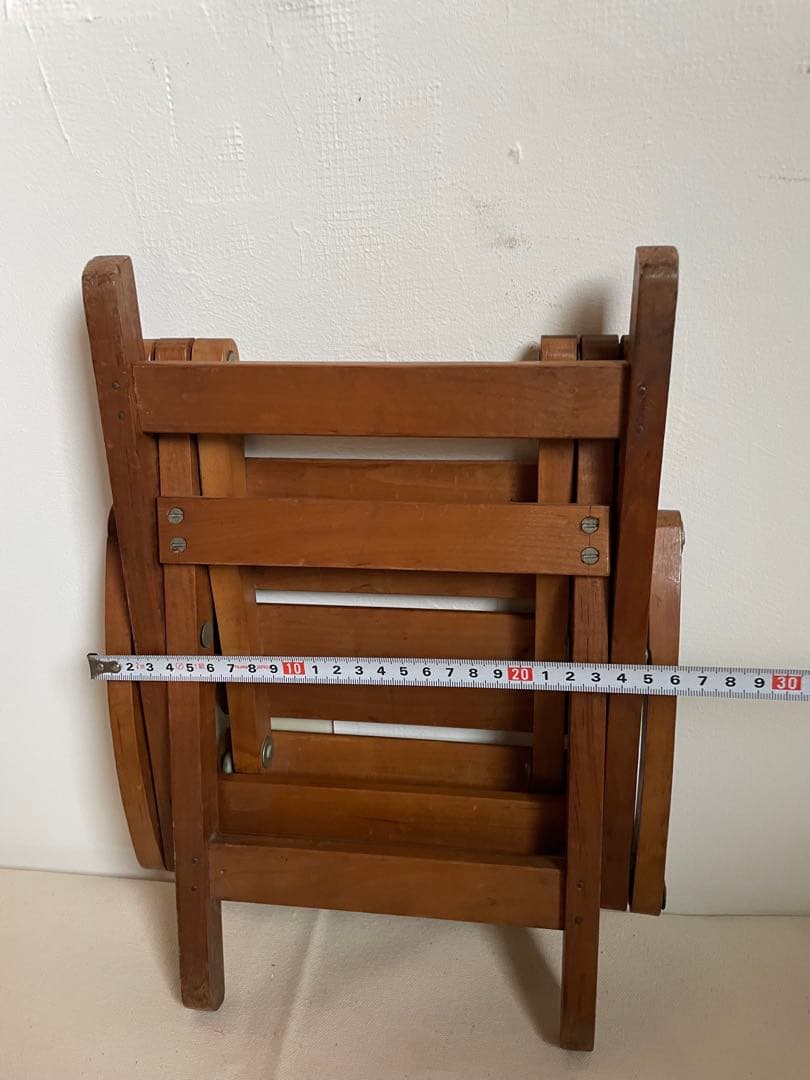 古道具　月光荘　木製　折りたたみ椅子