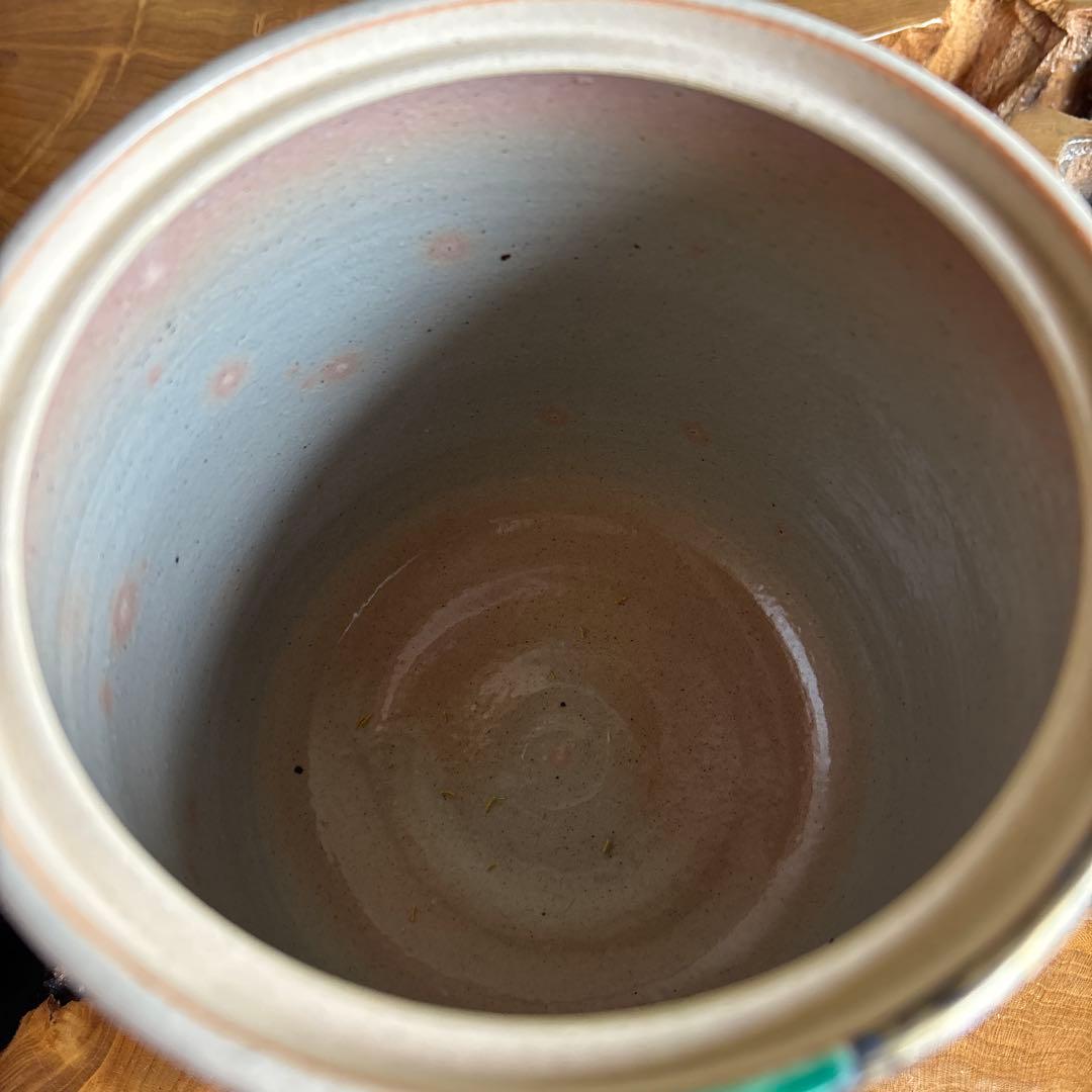 杣山契月作 水指 乾山老松 茶道具 共箱