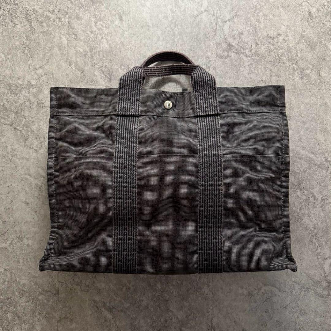 【カデナ付】HERMES エルメス　エールライン　MM トートバッグ　A4PC可