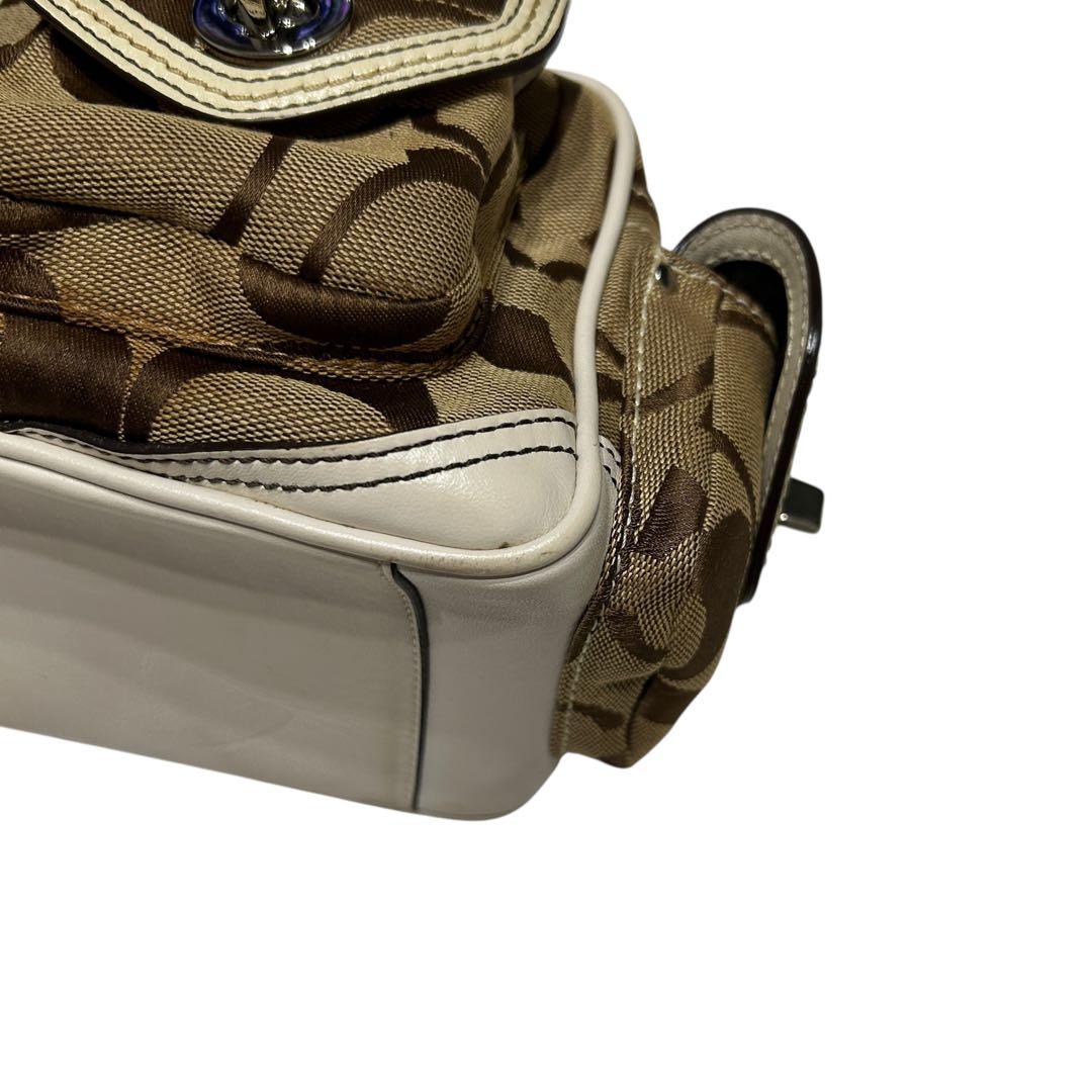 バッグ Coach Signature Gallery Pocket Satchel