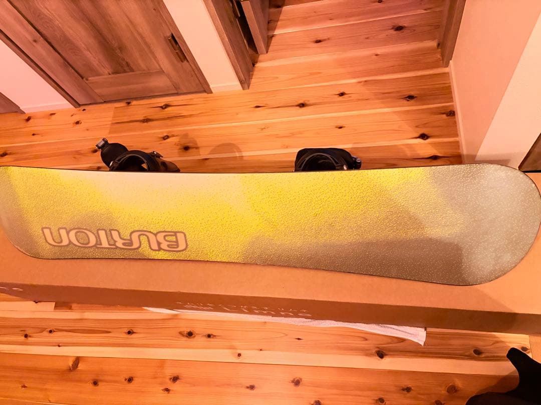 希少ウッド調】BURTON charger 143cm / P1.MD セット