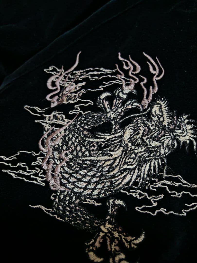 美品 別珍 龍 OBORO 日本限定 スカジャン ベロア vintage