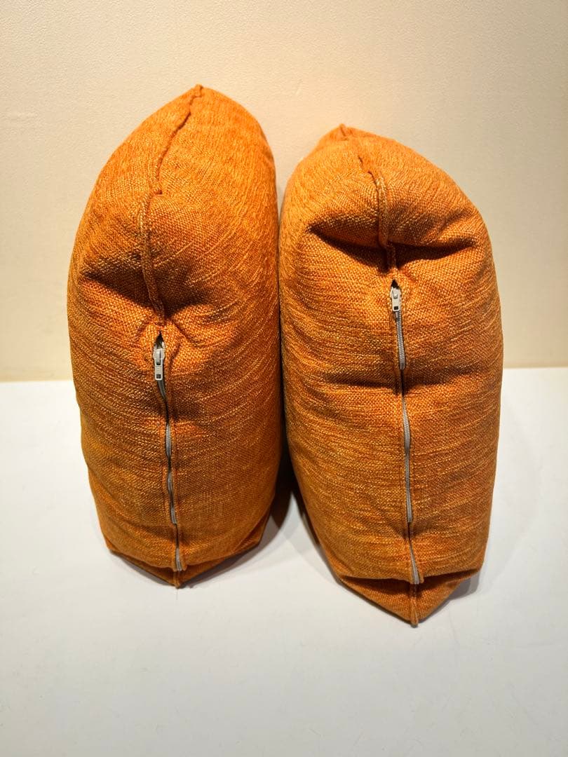 381　Arflex　OMNIO　オレンジ　40×40　2個　クッション　展示品