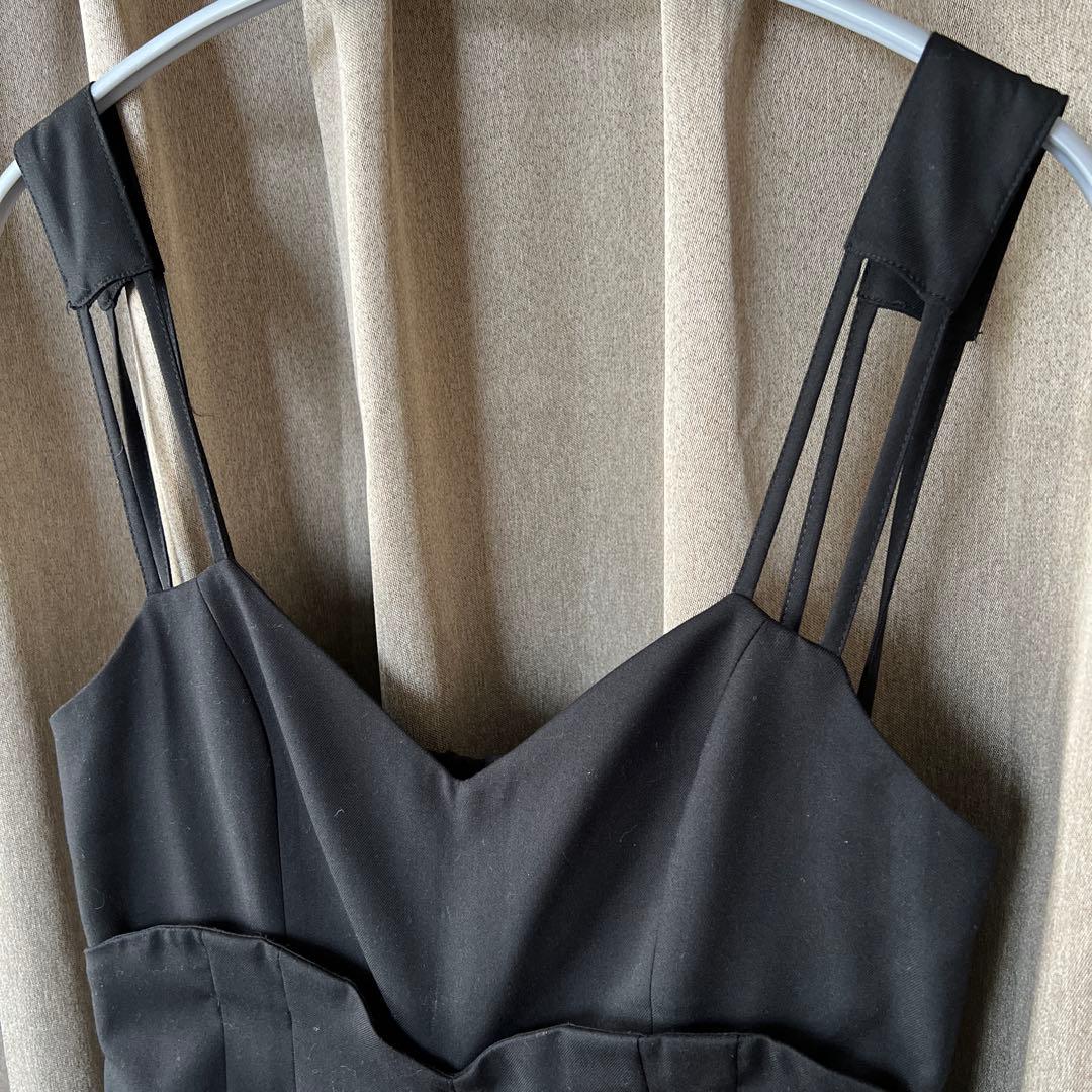 サロペット・オーバーオール・オールインワン AMERI MEDI CORD SUSPENDER WIDE PANTS