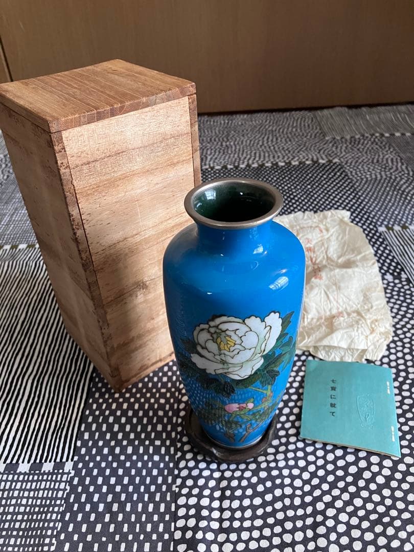 安藤七宝店花瓶　非売品　大正時代
