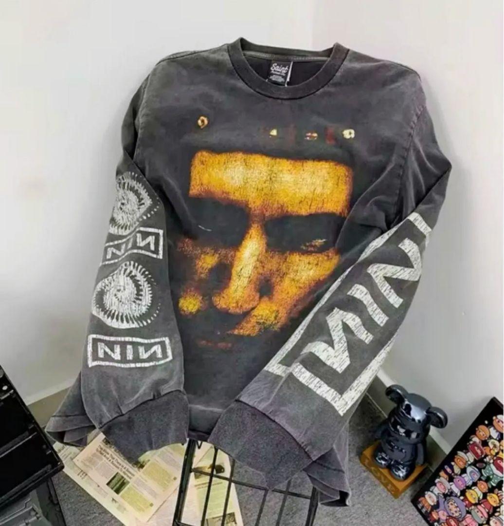 SAINT Mxxxxxx セントマイケル ナインインチネイルズ ロンT 新品