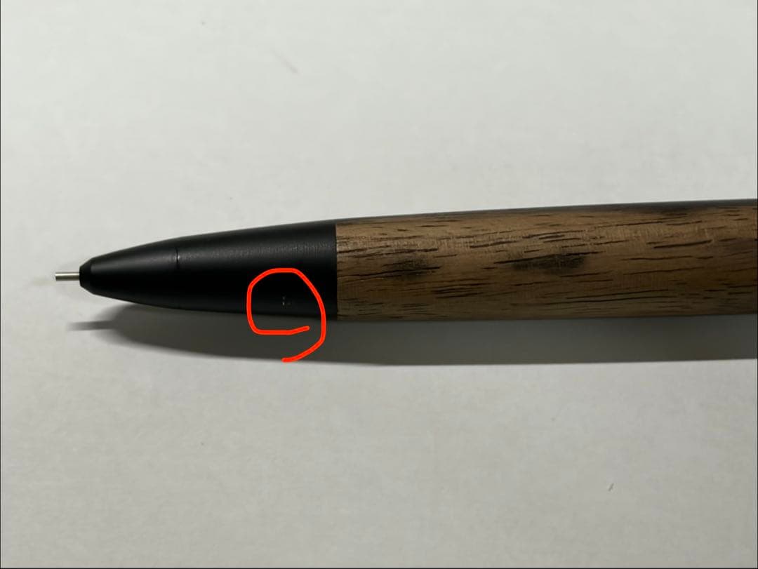 【野原工芸】 特上黒柿 0.5mmシャープペンシル ゴールド金具