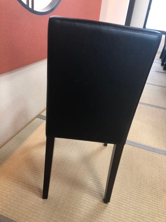 カフェ　12脚セット椅子　合皮　黒