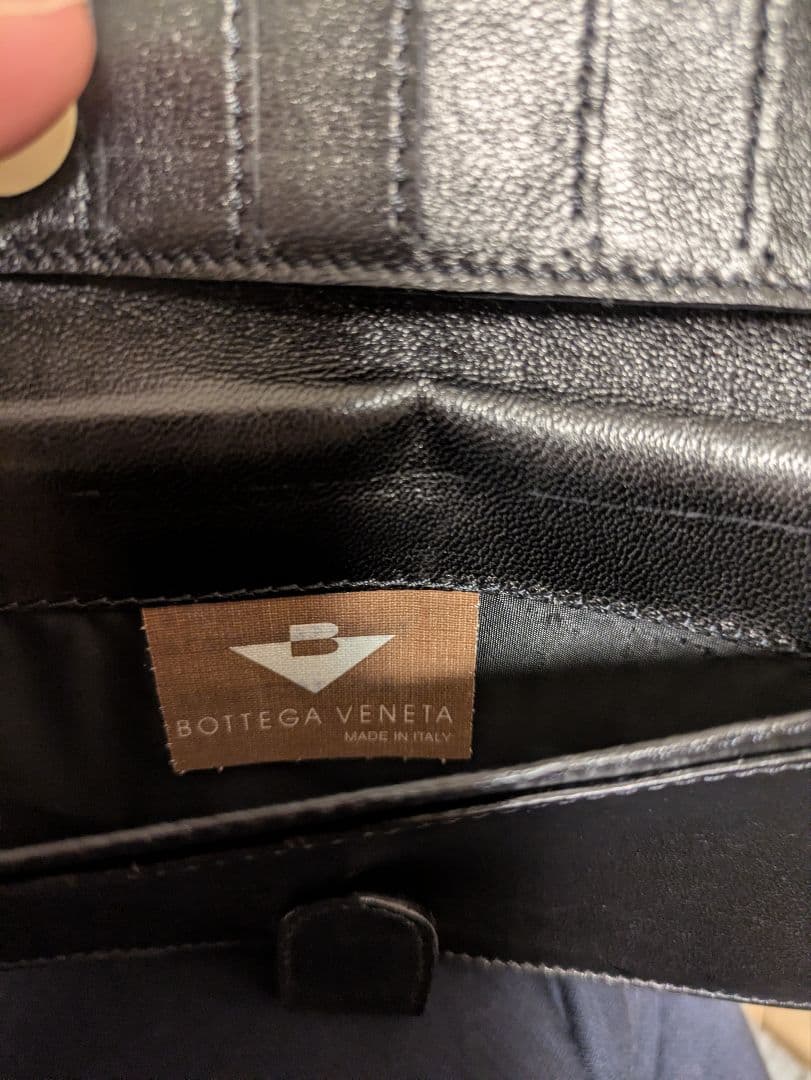 未使用✫BOTTEGA VENETA ボッテガ イントレチャート 二つ折り財布