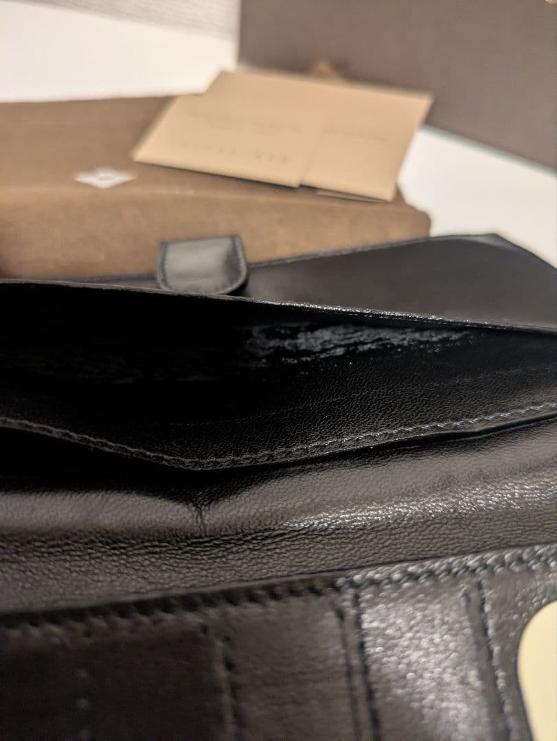 未使用✫BOTTEGA VENETA ボッテガ イントレチャート 二つ折り財布
