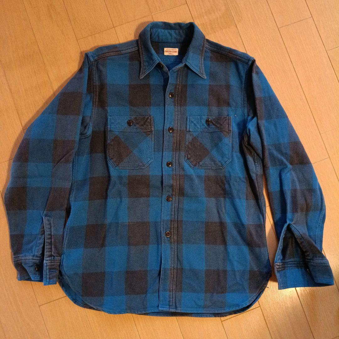 FLAT HEAD ネルシャツ 38 と SUGAR CANEネルシャツ S