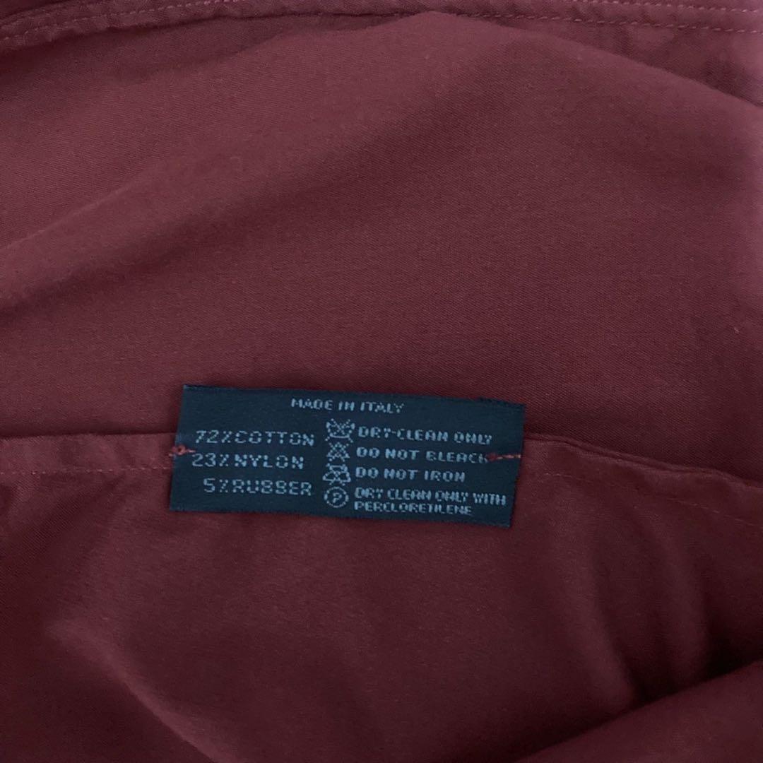 PRADA プラダ 半袖ストレッチシャツ レッド レディース