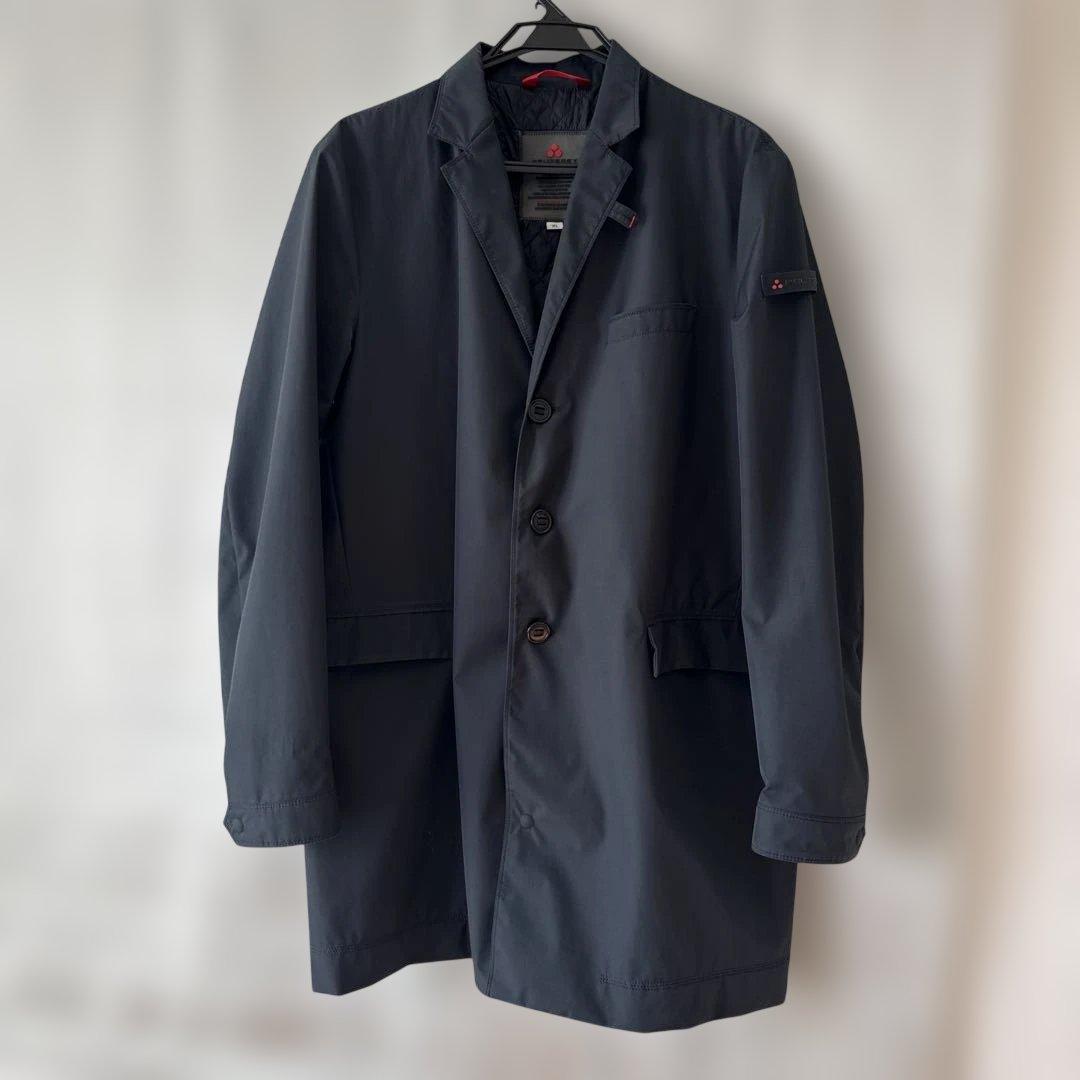 PEUTEREY ステンカラーコート XL ネイビー