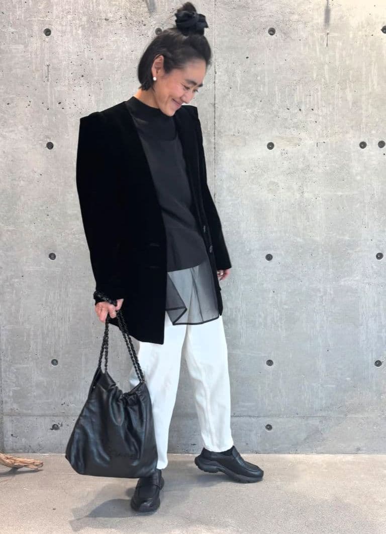 ハイウエストデニム　CD170　COLOR:WHITE - WH サイズ:23