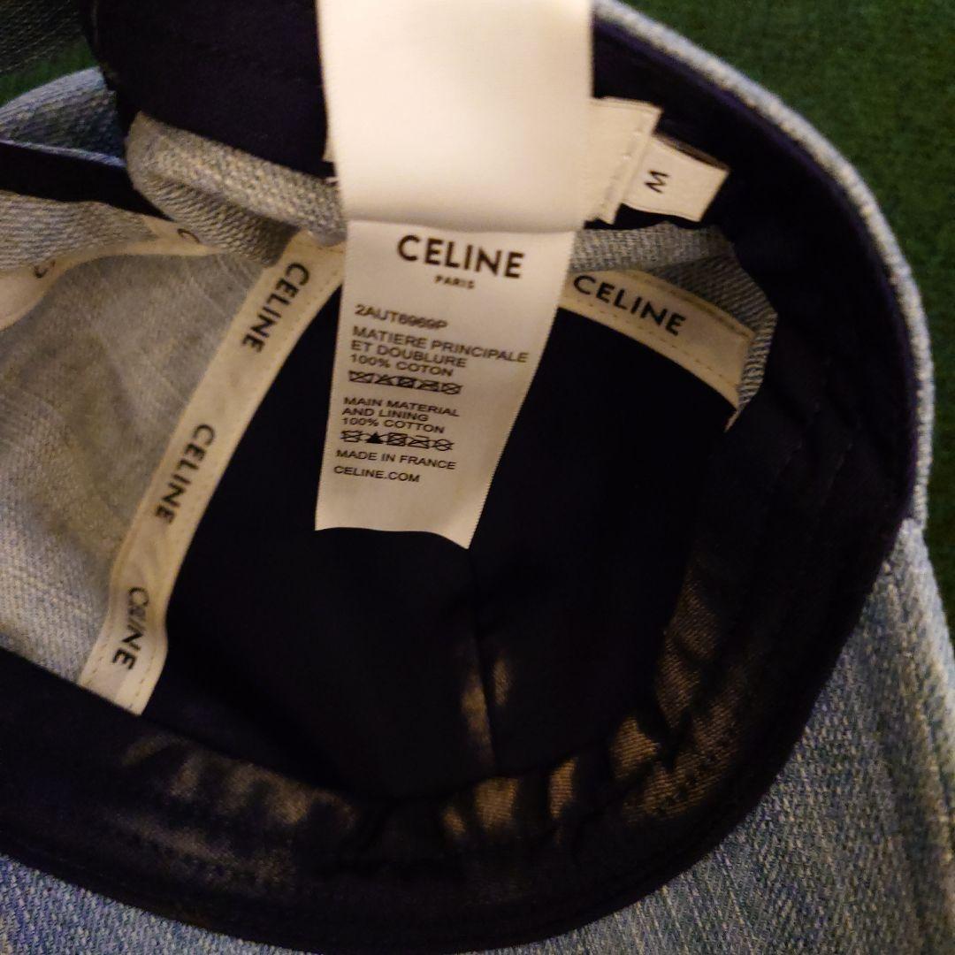 CELINE デニムベースボールキャップ M