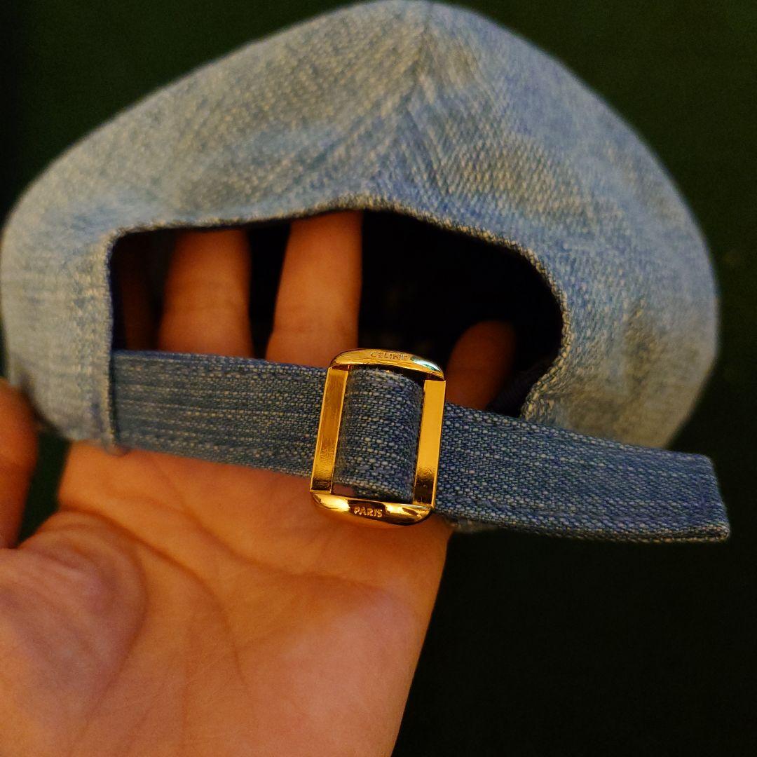CELINE デニムベースボールキャップ M