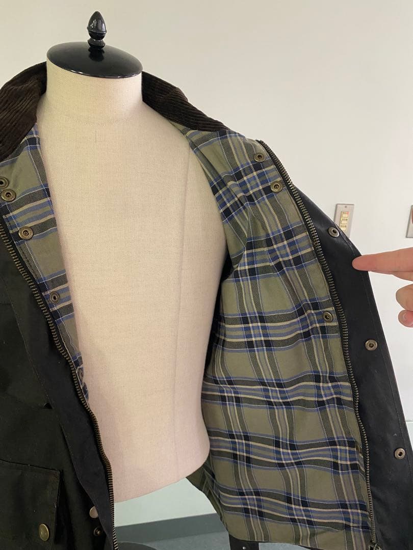Belstaff オイルドジャケット 黒ブラウン 4ポケット