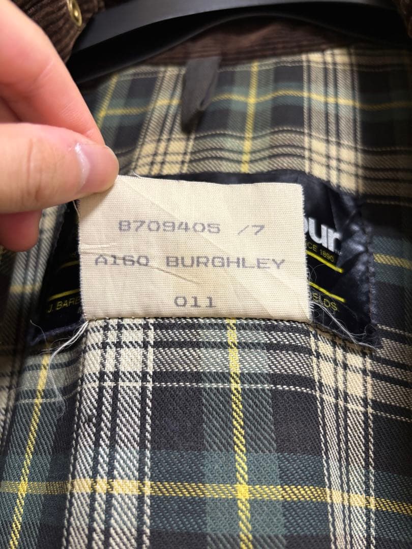 【87年製】2ワラント C38 barbour burghley バブアー