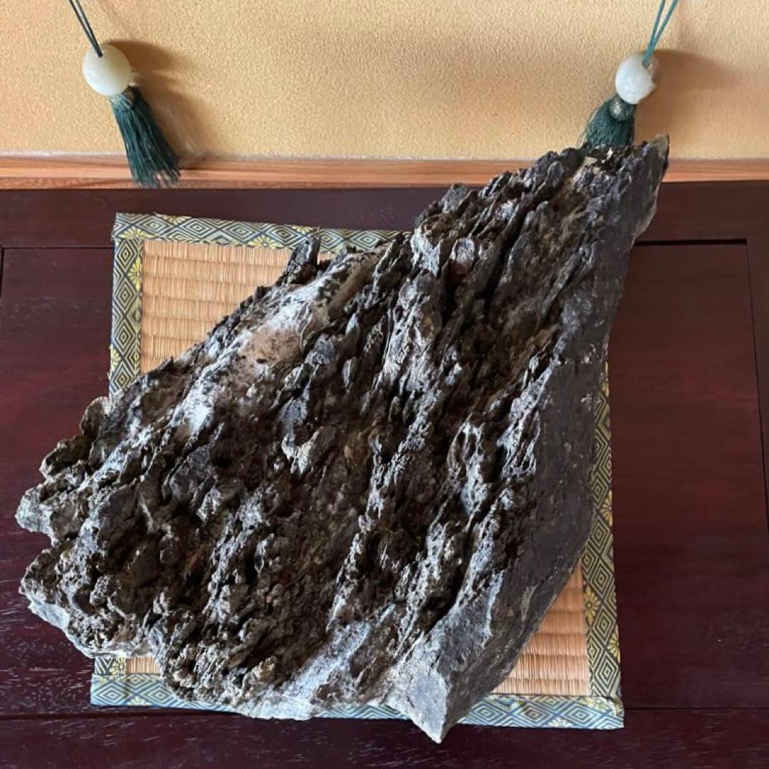 水石 鑑賞石 【八溝石 】特大 和風インテリア オブジェ アクアリウム 水槽石