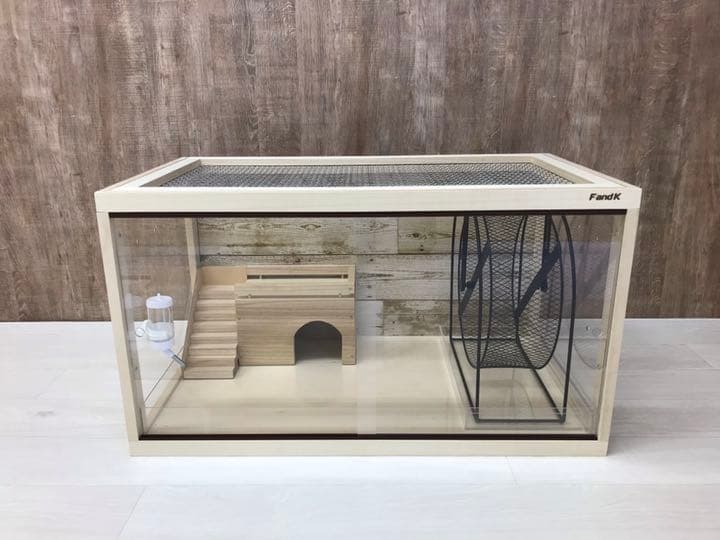 ＦandＫ爬虫類木製ケージ　ハリネズミ仕様　800×450×450