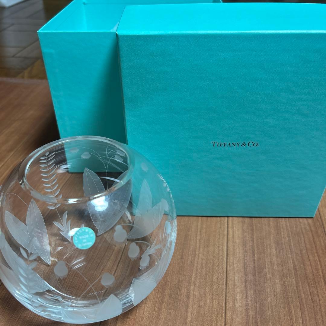 Tiffany & Co. エッチングクリスタル花瓶