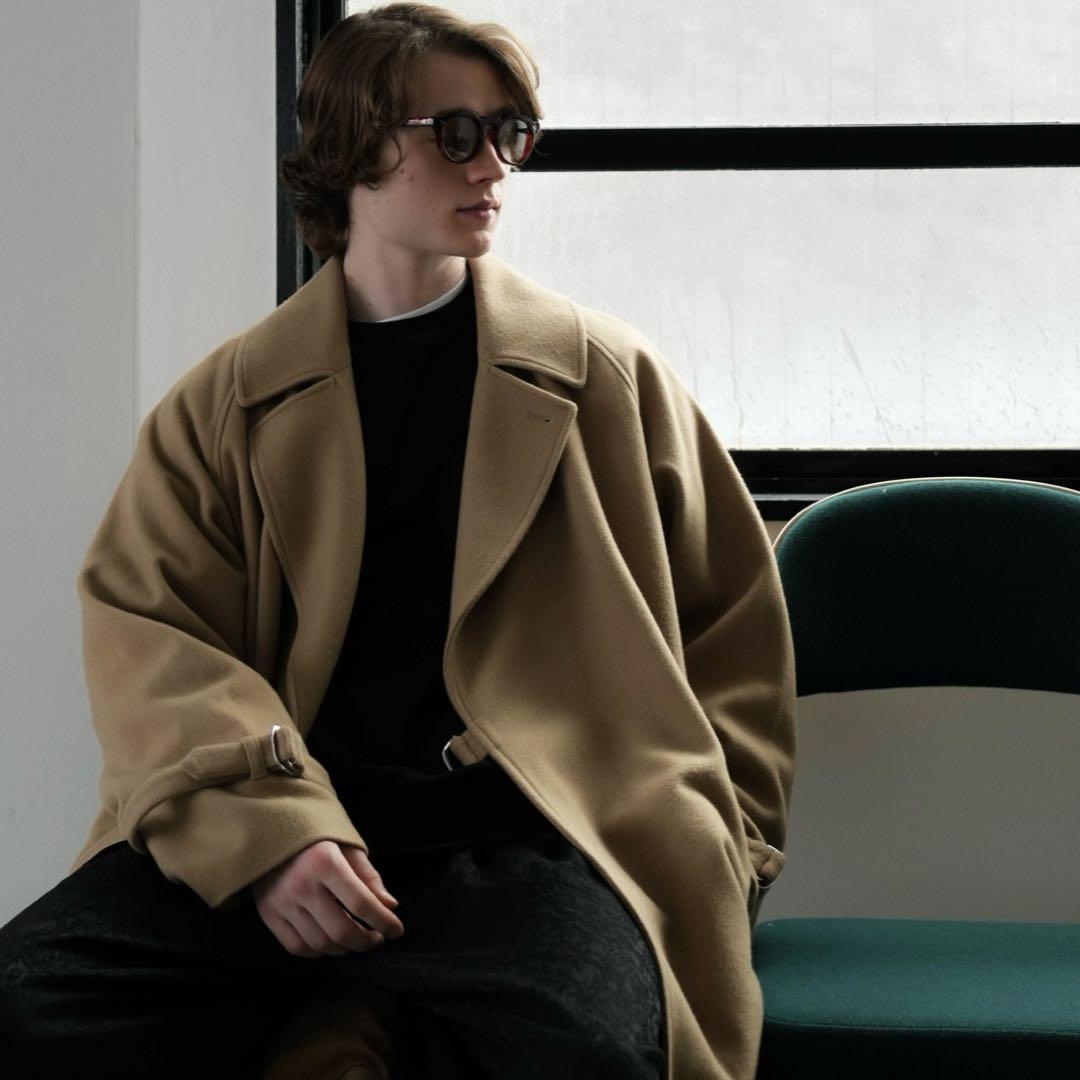 TIELOCKEN COAT by Super140’s Jackal WOOL