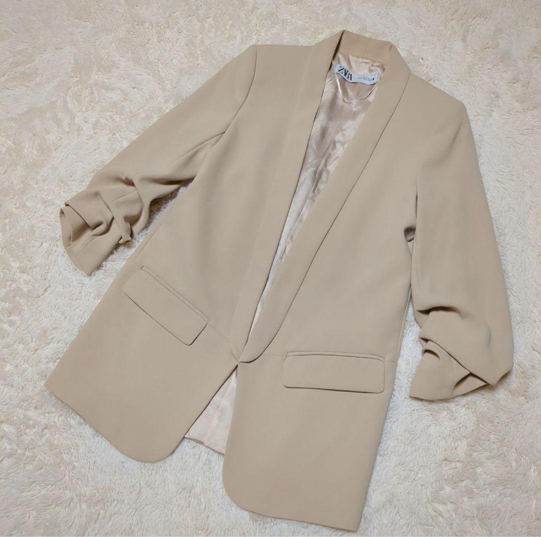 美品！ZARA　スーツセットアップ　ロールアップスリーブ　ワイドパンツ
