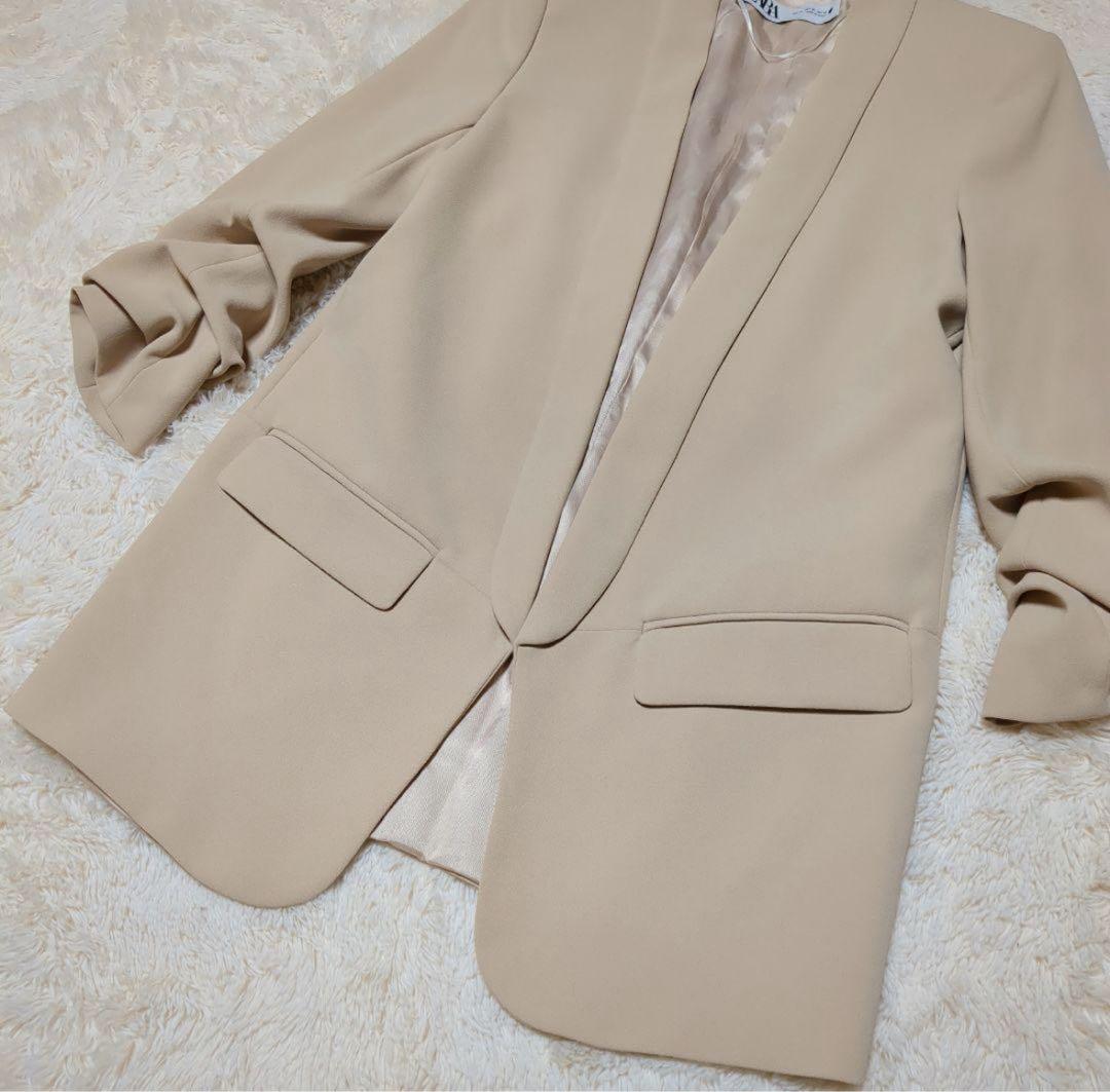 美品！ZARA　スーツセットアップ　ロールアップスリーブ　ワイドパンツ