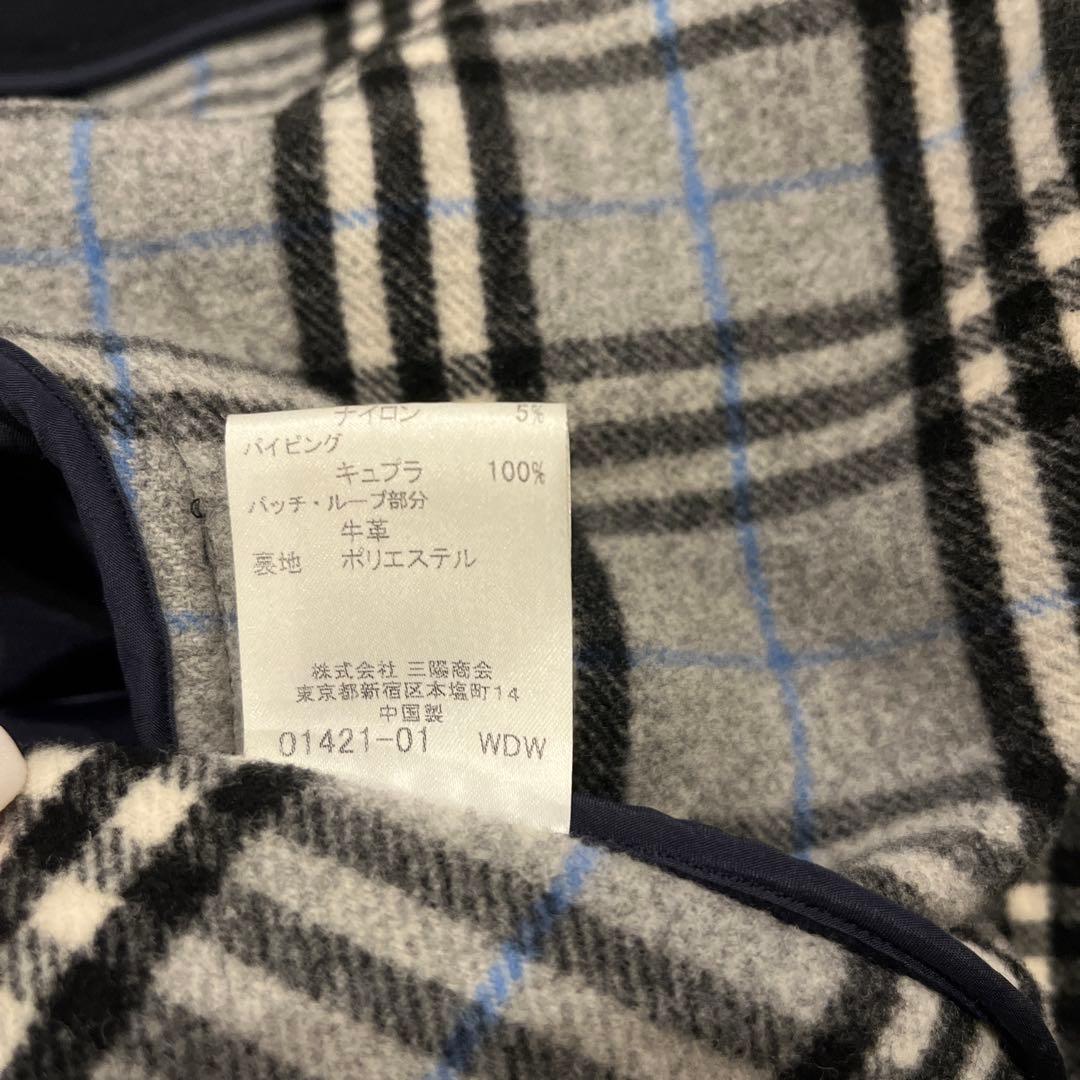 BURBERRY ネイビー フード付きダッフルコート 150A