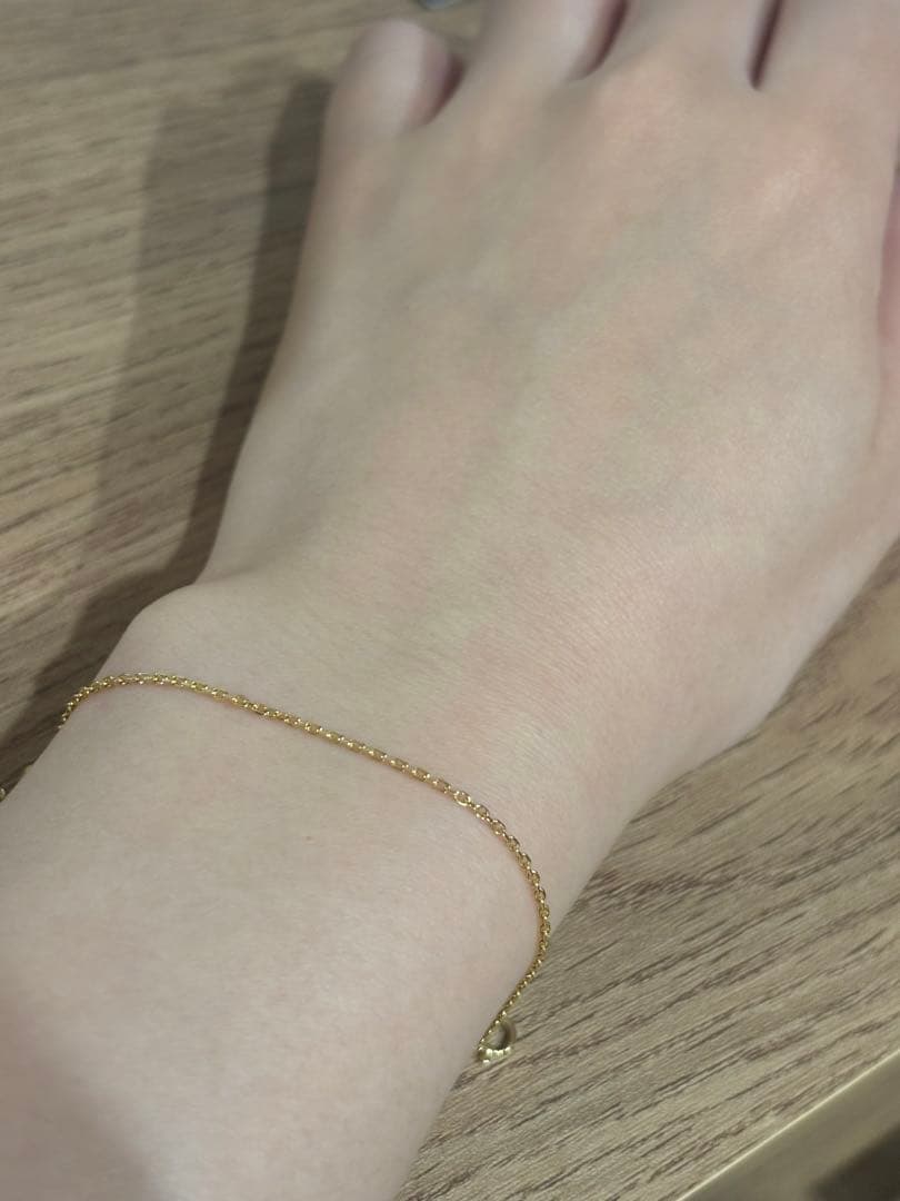 【年末特価30%OFF！】ゴールドチェーンブレスレット 18K