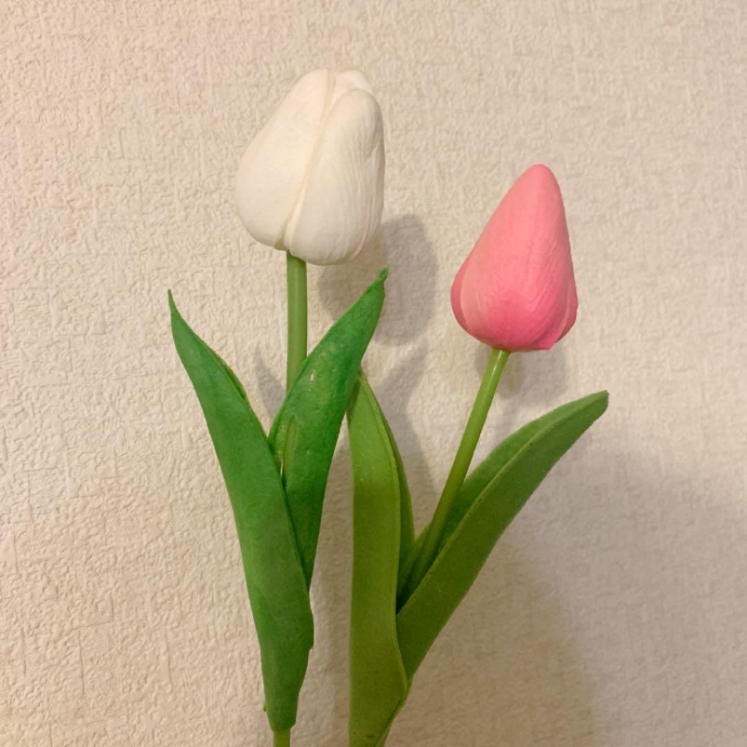 チューリップ 造花 5本セット♡花束  観葉植物 スリーズ ドライフラワー