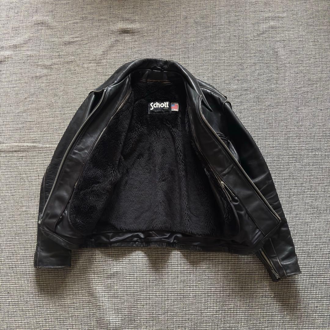 Schott シングルライダース　38 ライナー付